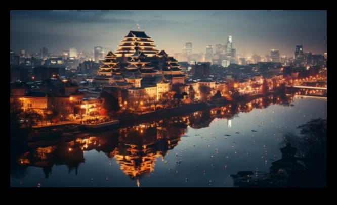 Cityscapes Aglow: Illuminating Architectural Wonders