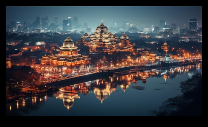 Cityscapes Aglow: Illuminating Architectural Wonders